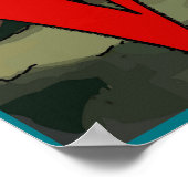 Bacchus drink wijn, VINO Poster (Hoek)