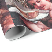 BACCHUS, DRUIVEN EN WIJN VAN ROOS CADEAUPAPIER (Rol Hoek)