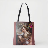 BACCHUS, DRUIVEN EN WITTE GEMSTONMONOGRAM TOTE BAG (Voorkant)