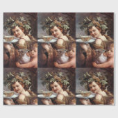 BACCHUS, DRUIVEN EN WITTE WIJN CADEAUPAPIER (Vlak)