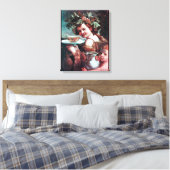 BACCHUS, DRUIVEN EN WITTE WIJN CANVAS AFDRUK (Insitu (Slaapkamer))