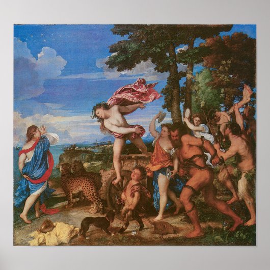 Bacchus en Ariadne c, 1523 Poster (Voorkant)
