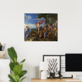 Bacchus en Ariadne, door Titiaan - Poster (Thuiskantoor)