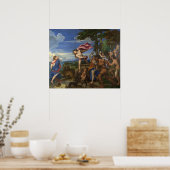 Bacchus en Ariadne, door Titiaan - Poster (Keuken)