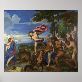 Bacchus en Ariadne, door Titiaan - Poster