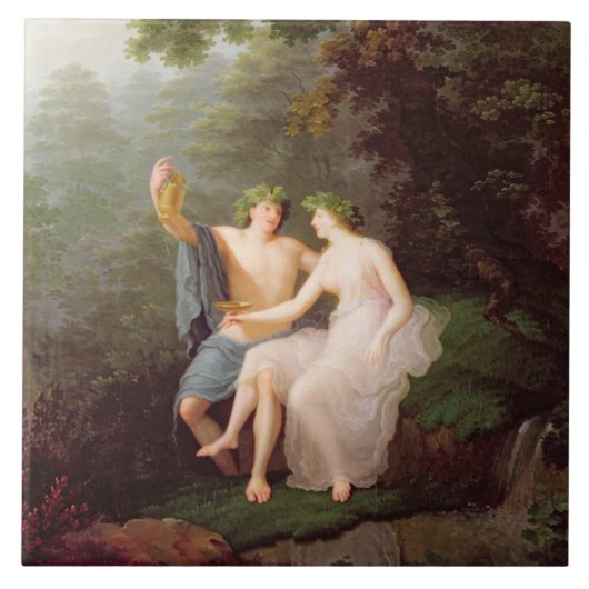 Bacchus en Ariadne Tegeltje (Voorkant)