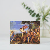 Bacchus en Ariadne van Titiaan Briefkaart (Staand voorkant)