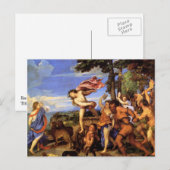 Bacchus en Ariadne van Titiaan Briefkaart (Voorkant / Achterkant)