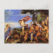 Bacchus en Ariadne van Titiaan Briefkaart (Voorkant)
