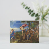 Bacchus en Ariadne van Titiaan Briefkaart (Staand voorkant)