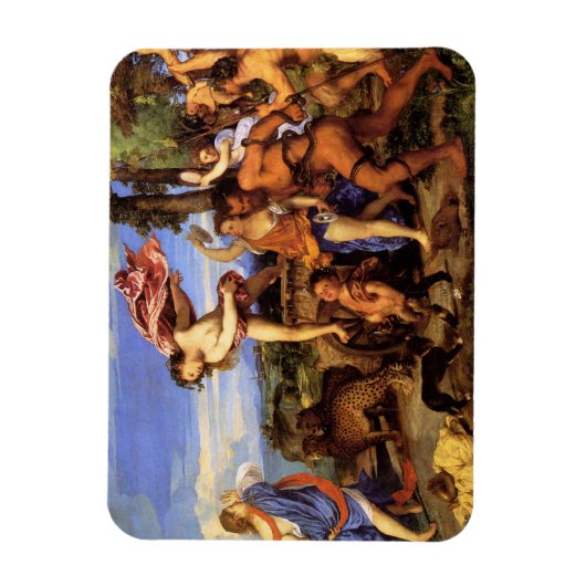 Bacchus en Ariadne van Titiaan Magneet (Verticaal)
