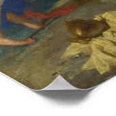 Bacchus en Ariadne van Titiaan Poster (Hoek)