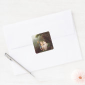 Bacchus en Ariadne Vierkante Sticker (Envelop)