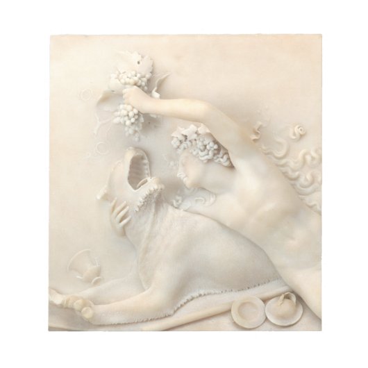 Bacchus Feeding a Panther Notitieblok (Voorkant)