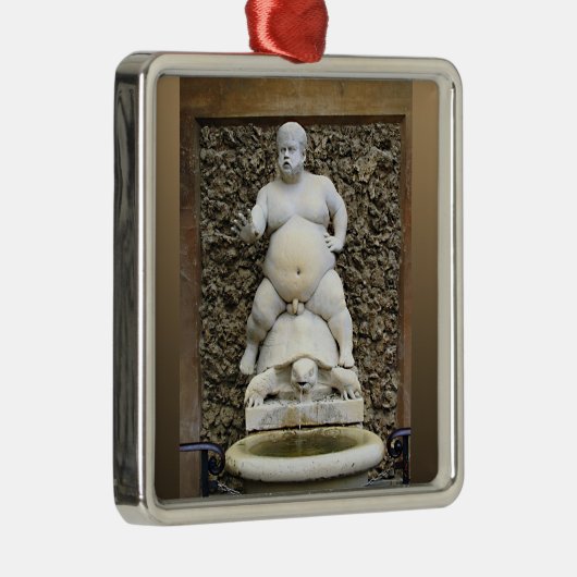 Bacchus Fountain Metalen Ornament (Rechts)