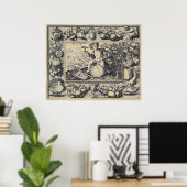 Bacchus God van wijn Poster (Thuiskantoor)