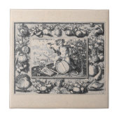 Bacchus God van wijn Tegeltje (Voorkant)