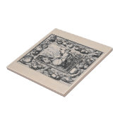 Bacchus God van wijn Tegeltje (Zijkant)