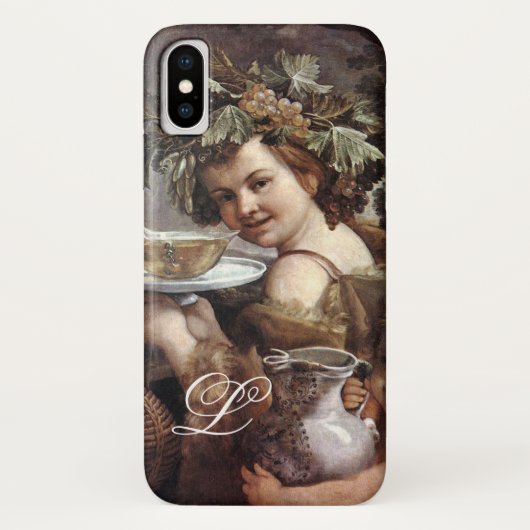 BACCHUS MET DRUIVEN EN WIJNMONOGRAM Case-Mate iPhone CASE (Achterkant)