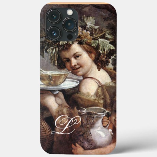 BACCHUS MET DRUIVEN EN WIJNMONOGRAM Case-Mate iPhone CASE (Achterkant)