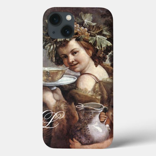 BACCHUS MET DRUIVEN EN WIJNMONOGRAM Case-Mate iPhone CASE (Achterkant)