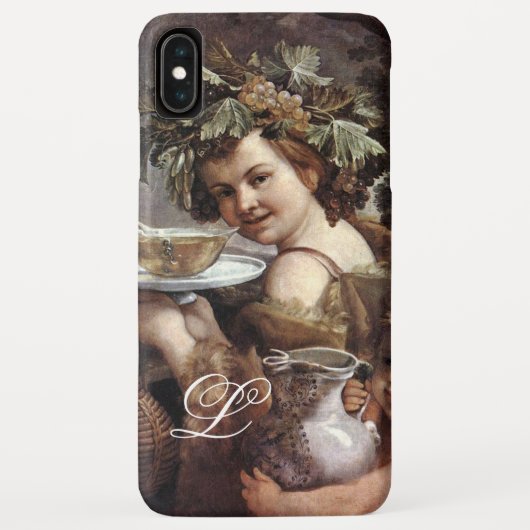 BACCHUS MET DRUIVEN EN WIJNMONOGRAM Case-Mate iPhone CASE (Achterkant)