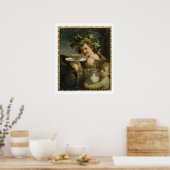 Bacchus (olie op canvas) poster (Keuken)
