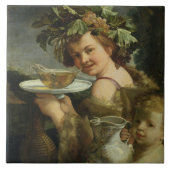 Bacchus (olie op canvas) tegeltje (Voorkant)