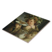 Bacchus (olie op canvas) tegeltje (Zijkant)