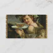 Bacchus (olie op canvas) visitekaartje (Achterkant)