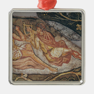 Bacchus Reclining, detail Metalen Ornament