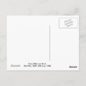 Bacchus rijdt op een luipaard briefkaart (Achterkant)