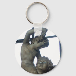 Bacchus-standbeeld in het Vaticaan Sleutelhanger