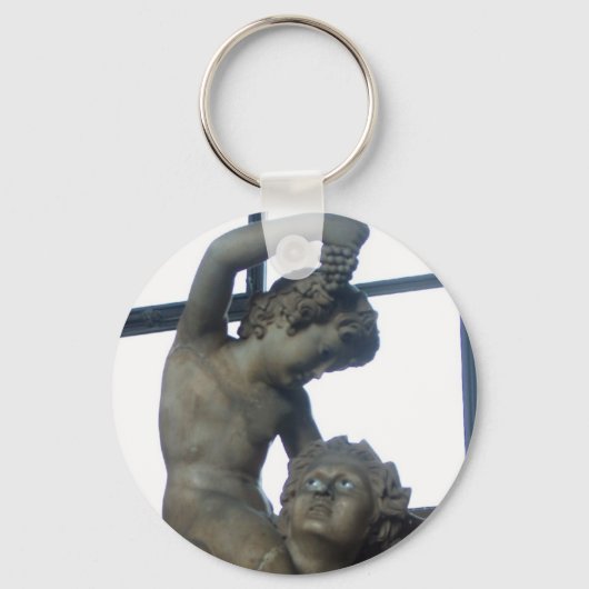 Bacchus-standbeeld in het Vaticaan Sleutelhanger (Voorkant)