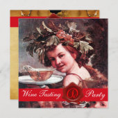 BACCHUS, WIJNPROEVERIJ FEest RODE WAS ZEGEL PERKAM Kaart (Voorkant / Achterkant)