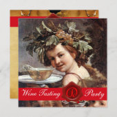 BACCHUS, WIJNPROEVERIJ FEest RODE WAS ZEGEL PERKAM Kaart (Voorkant / Achterkant)