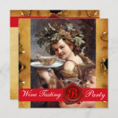 BACCHUS, WIJNPROEVERIJ FEest RODE WAS ZEGEL PERKAM Kaart (Voorkant / Achterkant)