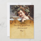 BACCHUS, WIJNPROEVERIJ FEest RODE WAX ZEGEL PERKAM Kaart (Achterkant)