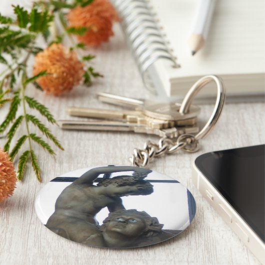 Bacchusbeeld in het Vaticaan Sleutelhanger (Zijkant)