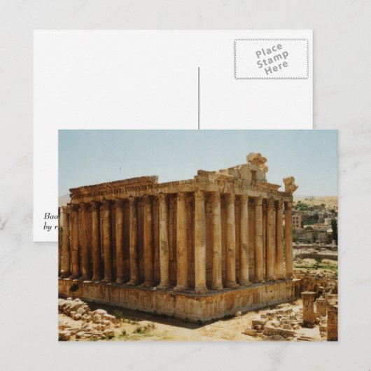 Bacchustempel Briefkaart (Voorkant / Achterkant)