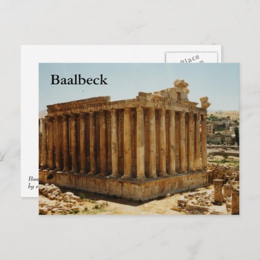 Bacchustempel Briefkaart (Voorkant / Achterkant)