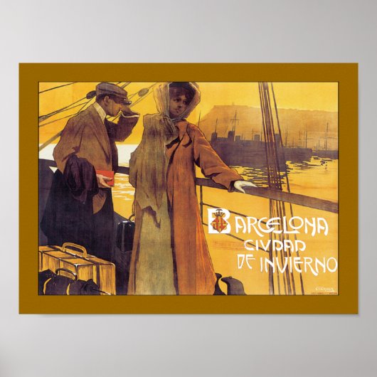 Bacelona Ciudad de Invierno Poster (Voorkant)