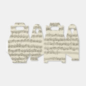 Bach 2e Cello Suite Muziekmanuscript Bedankdoosjes (Uitgevouwen)
