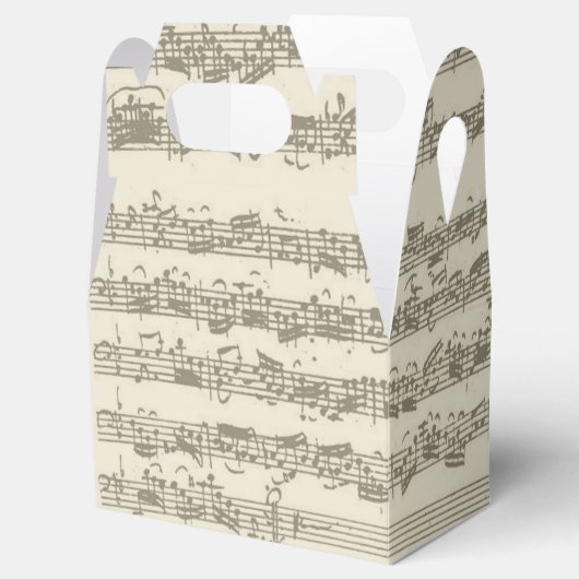 Bach 2e Cello Suite Muziekmanuscript Bedankdoosjes (Geopend)