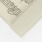 Bach 2nd Cello Suite, Verscheidene Pagina's Manusc Fleece Deken (Hoek)