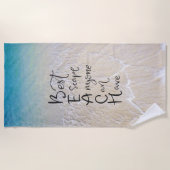 BACH Acronym Fun Font met Ocean Waves On Strandlaken (Voorkant)