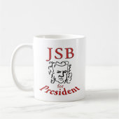 Bach als President Koffiemok (Links)