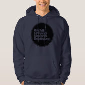 Bach and Chopin and Mozart and Beethoven Hoodie (Voorkant)