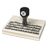 Bach Antiek Muziek Aangepaste Naam Adres Rubberstempel (Stempel)