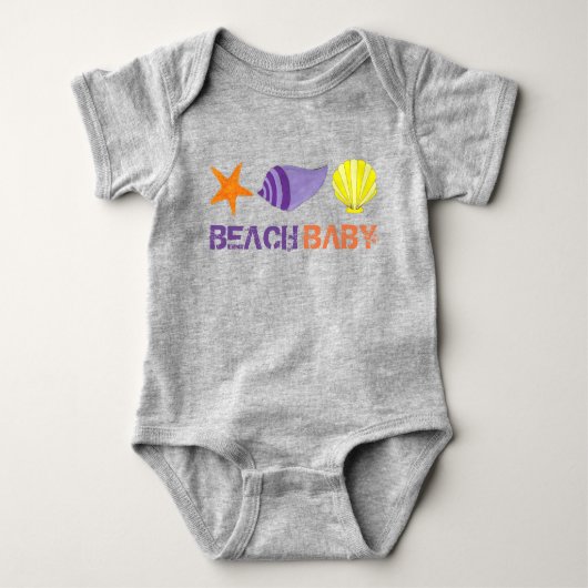 BACH BABY Vacation Starfish Zee Shell Seashell Romper (Voorkant)